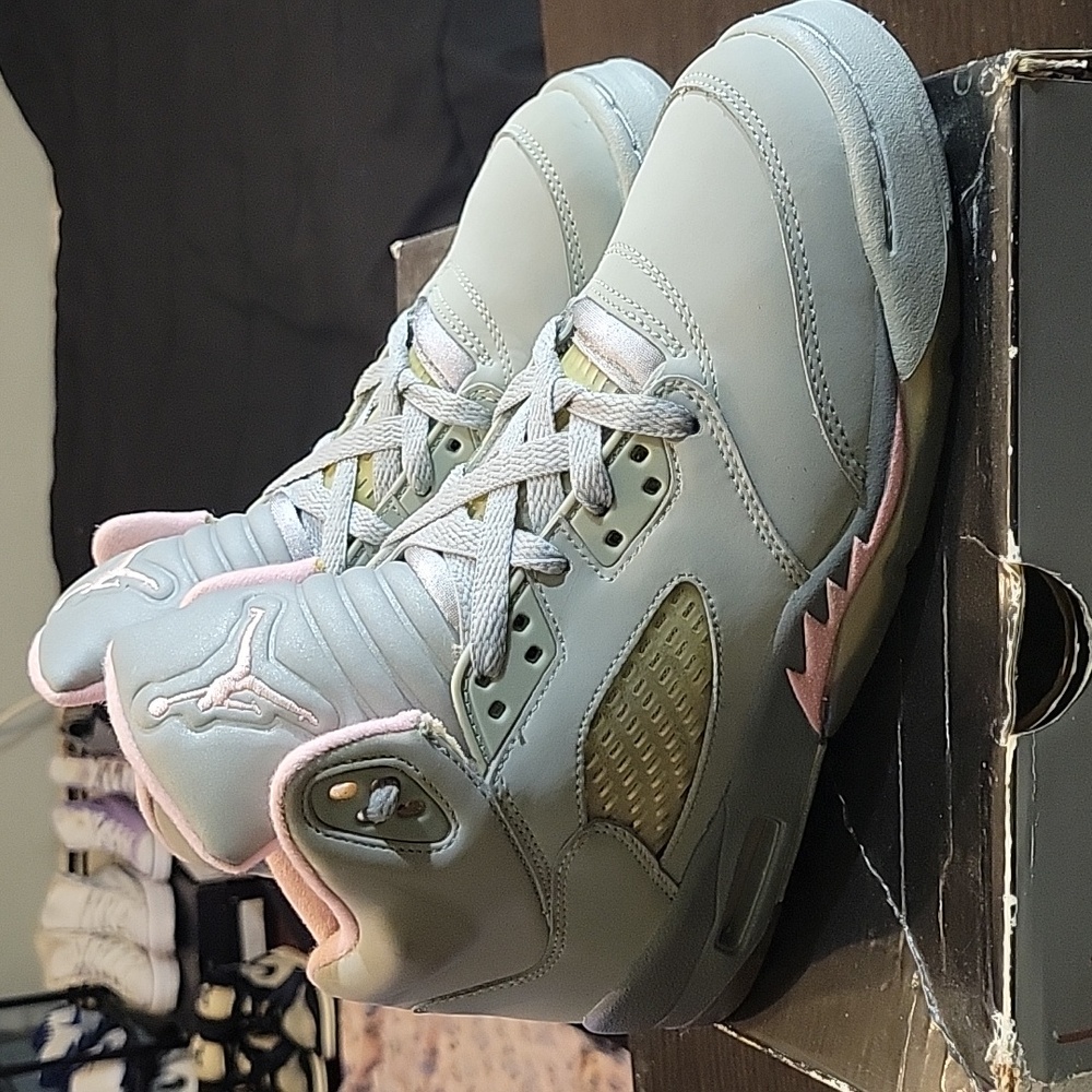 Jordan 5 Retro (GS) Rare "Shy Pink" (Stealth)  (2006) Men 6Y Women 7.5 EUC W/BOX - Picture 4 of 12